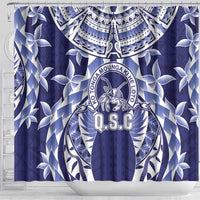 Tonga Queen Salote College Shower Curtain Centenary Navy Version