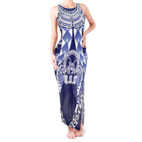 Personalised Tonga Queen Salote College Tank Maxi Dress Centenary Navy Version