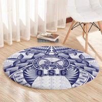 Tonga Queen Salote College Round Carpet Centenary White Version
