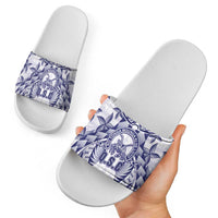 Tonga Queen Salote College Slide Sandals Centenary White Version