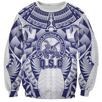 Personalised Tonga Queen Salote College Sweatshirt Centenary White Version