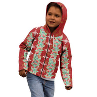 Hawaii Ohia Lehua Kid Hoodie Tropical Vibes Crimson