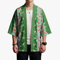 Hawaii Ohia Lehua Kimono Tropical Vibes Green