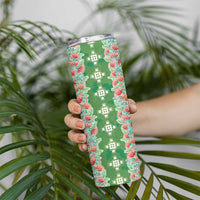 Hawaii Ohia Lehua Skinny Tumbler Tropical Vibes Green