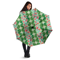 Hawaii Ohia Lehua Umbrella Tropical Vibes Green