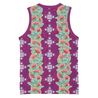 Hawaii Ohia Lehua Basketball Jersey Tropical Vibes Fuchsia LT05 - Polynesian Pride