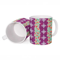 Hawaii Ohia Lehua Ceramic Mug Tropical Vibes Fuchsia