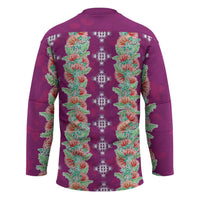 Hawaii Ohia Lehua Hockey Jersey Tropical Vibes Fuchsia
