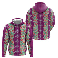 Hawaii Ohia Lehua Hoodie Tropical Vibes Fuchsia