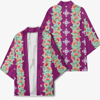 Hawaii Ohia Lehua Kimono Tropical Vibes Fuchsia