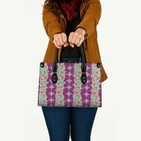 Hawaii Ohia Lehua Leather Bag Tropical Vibes Fuchsia