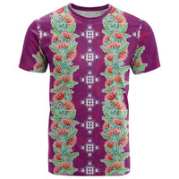 Hawaii Ohia Lehua T Shirt Tropical Vibes Fuchsia