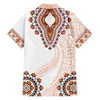 Africa Dashiki Hawaiian Shirt With Polynesian Pattern Beige Version LT05 - Polynesian Pride