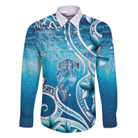 Polynesia World Ocean Day Family Matching Mermaid Dress and Hawaiian Shirt Ocean Style