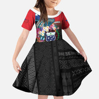Samoa Family Matching Off Shoulder Maxi Dress and Hawaiian Shirt Humpback Whale Siapo Pattern