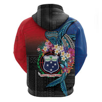Samoa Hoodie Humpback Whale Siapo Pattern