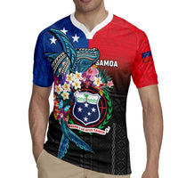 Samoa Rugby Jersey Humpback Whale Siapo Pattern