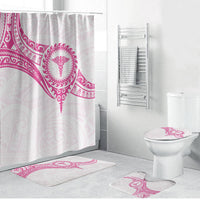 New Zealand Aotearoa Bathroom Set Nurse Tribal Pink Version