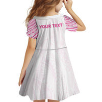 Personalised New Zealand Aotearoa Family Matching Off Shoulder Maxi Dress and Hawaiian Shirt Nurse Tribal Pink Version LT05 - Polynesian Pride