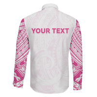 Personalised New Zealand Aotearoa Family Matching Summer Maxi Dress and Hawaiian Shirt Nurse Tribal Pink Version LT05 - Polynesian Pride