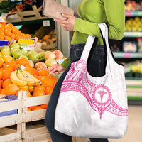 New Zealand Aotearoa Grocery Bag Nurse Tribal Pink Version