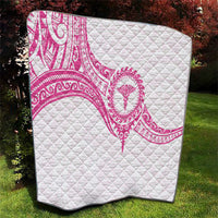 New Zealand Aotearoa Quilt Nurse Tribal Pink Version