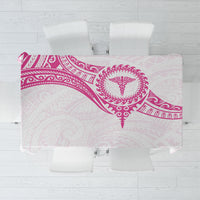 New Zealand Aotearoa Tablecloth Nurse Tribal Pink Version