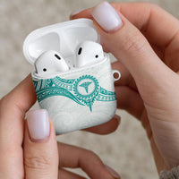 New Zealand Aotearoa AirPods Case Nurse Tribal Teal Version