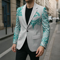 Personalised New Zealand Aotearoa Blazer Nurse Tribal Teal Version