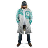 Personalised New Zealand Aotearoa Cloak Nurse Tribal Teal Version