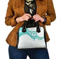 New Zealand Aotearoa Shoulder Handbag Nurse Tribal Teal Version