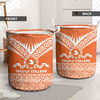 Tonga Tailulu College Laundry Basket Tongan Kupesi Pattern