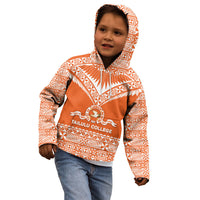 Personalised Tonga Tailulu College Kid Hoodie Tongan Kupesi Pattern