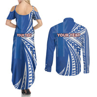 Personalised Hawaii 808 Couples Matching Summer Maxi Dress and Long Sleeve Button Shirt Unique Style