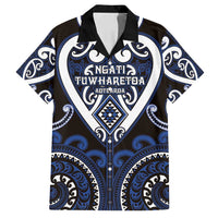 Custom Aotearoa Ngati Tuwharetoa Family Matching Long Sleeve Bodycon Dress and Hawaiian Shirt Maori Tribal Pattern LT05 Dad's Shirt - Short Sleeve Navy - Polynesian Pride