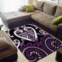 Aotearoa Rangitane Area Rug Maori Tribal Pattern