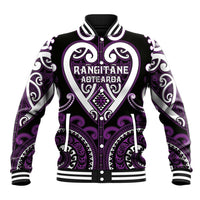 Custom Aotearoa Rangitane Baseball Jacket Maori Tribal Pattern