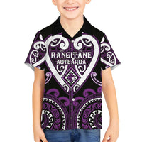 Custom Aotearoa Rangitane Family Matching Long Sleeve Bodycon Dress and Hawaiian Shirt Maori Tribal Pattern