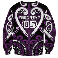 Custom Aotearoa Rangitane Sweatshirt Maori Tribal Pattern