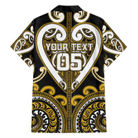 Custom Aotearoa Taranaki Family Matching Short Sleeve Bodycon Dress and Hawaiian Shirt Maori Tribal Pattern
