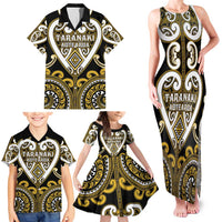 Custom Aotearoa Taranaki Family Matching Tank Maxi Dress and Hawaiian Shirt Maori Tribal Pattern LT05 - Polynesian Pride