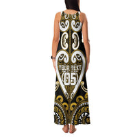 Custom Aotearoa Taranaki Family Matching Tank Maxi Dress and Hawaiian Shirt Maori Tribal Pattern LT05 - Polynesian Pride