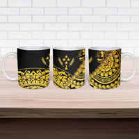 Kosrae Liberation Day Ceramic Mug Polynesian Floral Tattoo - Polynesian Pride