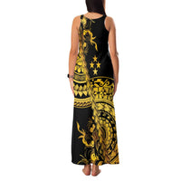 Kosrae Liberation Day Family Matching Tank Maxi Dress and Hawaiian Shirt Polynesian Floral Tattoo LT05 - Polynesian Pride