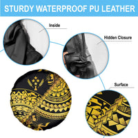Kosrae Liberation Day Spare Tire Cover Polynesian Floral Tattoo - Polynesian Pride