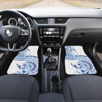 Pohnpei Liberation Day Car Mats Polynesian Floral Tattoo - Polynesian Pride