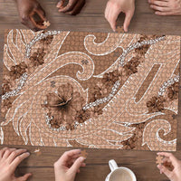 Hawaii Brown Hibiscus Pikake Lei Puzzle - Polynesian Pride