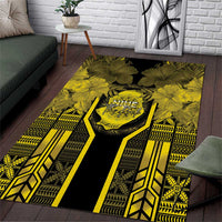 Niue The Rock Area Rug The Island Of The Uga LT05 Black - Polynesian Pride
