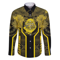 Niue The Rock Family Matching Short Sleeve Bodycon Dress and Hawaiian Shirt The Island Of The Uga LT05 Dad's Shirt - Long Sleeve Black - Polynesian Pride