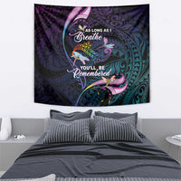 Polynesia Memorial Tapestry Always Remembered Dragonfly Polynesian Style